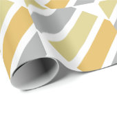 Gold Silver Bronze Metal Hues Geometric Cadeaupapier (Rol Hoek)