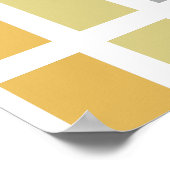 Gold Silver Bronze Metalen Hues Poster (Hoek)