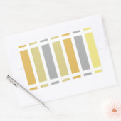 Gold Silver Bronze Metalen Hues Rechthoekige Sticker (Envelop)