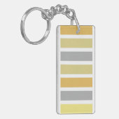 Gold Silver Bronze Metalen Hues Sleutelhanger (Voorkant Links)
