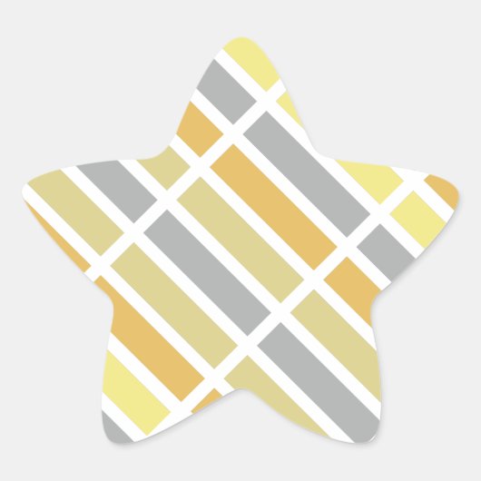 Gold Silver Bronze Metalen Hues Ster Sticker (Voorkant)