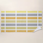 Gold Silver Bronze Metalen Hues Strandlaken (Voorkant)