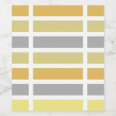 Gold Silver Bronze Metalen Hues Wijn Etiket (Enkel label)