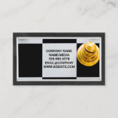 Gold Silver Chess Piecks Visitekaartje (Achterkant)