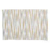 Gold Silver Chic Glam Glitzy Black Stripes Kussensloop (Voorkant-Links)