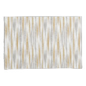 Gold Silver Chic Glam Glitzy Black Stripes Kussensloop (Voorkant-Rechts)