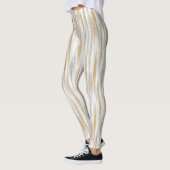 Gold Silver Chic Glam Glitzy Stripes Leggings (Links)