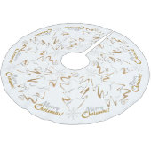 Gold & Silver Chrismas - boom Kerstboom Rok (Gekanteld)