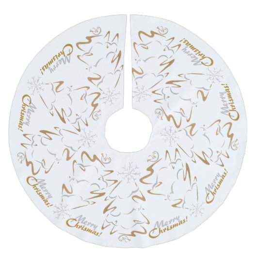 Gold & Silver Chrismas - boom Kerstboom Rok (Voorkant)