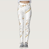 Gold & Silver Chrismas - boom Leggings (Voorkant)