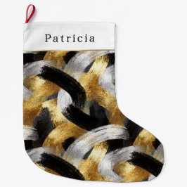 Gold Silver Christmas Black Celebration Grote Kerstsok