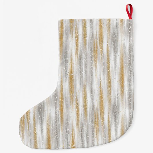 Gold Silver Christmas Celebration Grote Kerstsok (Achterkant)