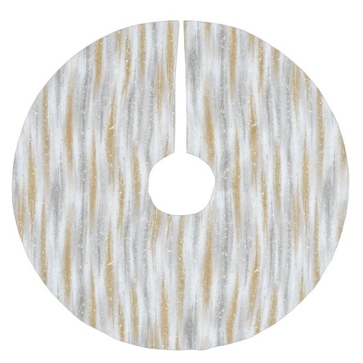 Gold Silver Christmas Celebration Kerstboom Rok (Voorkant)