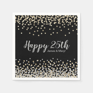 Gold Silver Confetti - Aangepaste 25e Jubileum par Servet