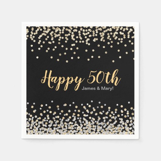 Gold Silver Confetti - Aangepaste 50e Jubileum par Servet (Voorkant)