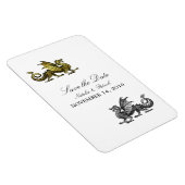 Gold Silver Dragon bewaart de Datummagneet Magneet (Rechterzijde)