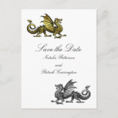 Gold Silver Dragon bewaart het Briefkaart Datum (Voorkant)