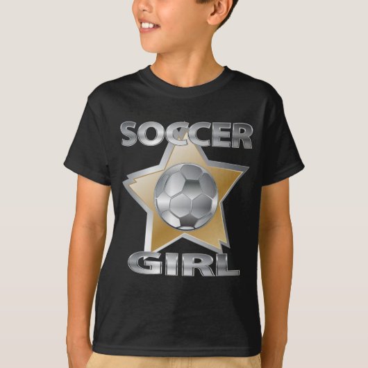 Gold Silver-effect voetbalster T-shirt (Voorkant)