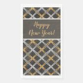 Gold, Silver en Black Laced Pattern Servet (Voorkant)