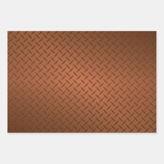 Gold Silver en Bronze Diamond Bord Pattern Inpakpapier Vel (Voorkant 3)