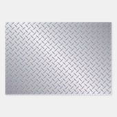 Gold Silver en Bronze Diamond Bord Pattern Inpakpapier Vel (Voorkant 2)