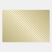 Gold Silver en Bronze Diamond Bord Pattern Inpakpapier Vel (Voorkant)