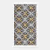 Gold, Silver en Grey Laced Diamonds Pattern Servet (Voorkant)