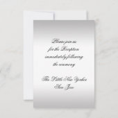 Gold Silver  Formele Ontvangkaart Kaart (Achterkant)