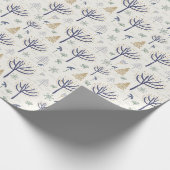 Gold Silver-kerstbomen Lichten en siervoorwerpen Cadeaupapier (Hoek)