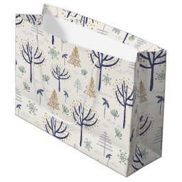 Gold Silver-kerstbomen Lichten en siervoorwerpen Groot Cadeauzakje