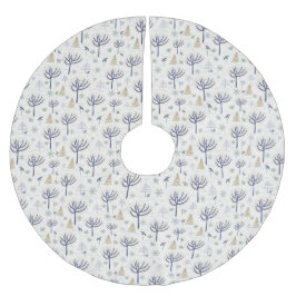 Gold Silver-kerstbomen Lichten en siervoorwerpen Kerstboom Rok