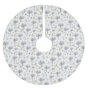 Gold Silver-kerstbomen Lichten en siervoorwerpen Kerstboom Rok