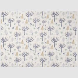 Gold Silver-kerstbomen Lichten en siervoorwerpen Tissuepapier