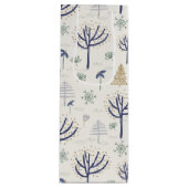 Gold Silver-kerstbomen Lichten en siervoorwerpen Wijn Cadeautas (Voorkant)