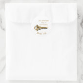 Gold Silver Key Professional-erkenning voor werkne Ronde Sticker (Tas)