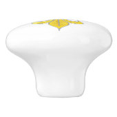 Gold & Silver Lily + je rug. en ideeën Keramische Knop (Zijkant)