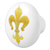 Gold & Silver Lily + je rug. en ideeën Keramische Knop (Rechts)