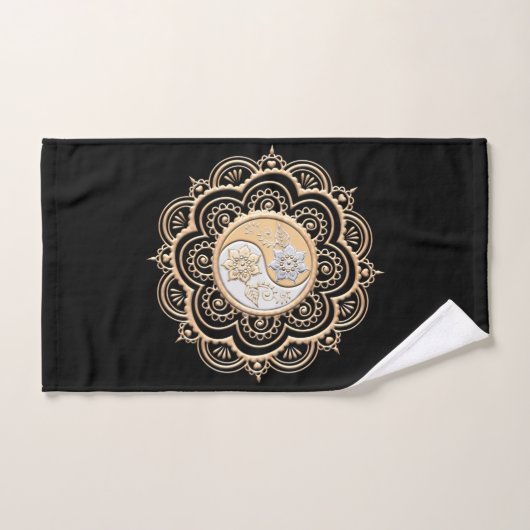 Gold & Silver Mandala Bad Handdoek (Handdoek)