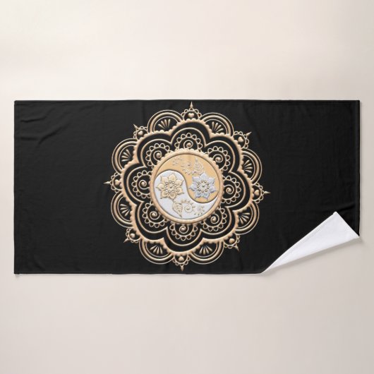 Gold & Silver Mandala Badhanddoek (Badhanddoek)