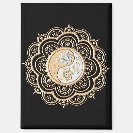 Gold & Silver Mandala Magneet