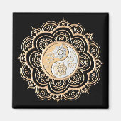 Gold & Silver Mandala Magneet (Voorkant)