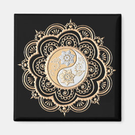 Gold & Silver Mandala Magneet