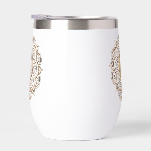Gold & Silver Mandala water bottle (Rechts)