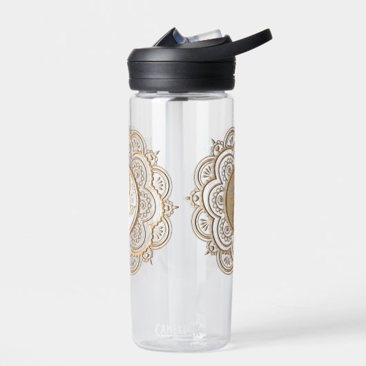Gold & Silver Mandala water bottle Waterfles (Links)