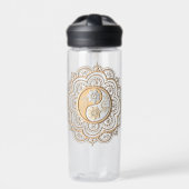 Gold & Silver Mandala water bottle Waterfles (Voorkant)