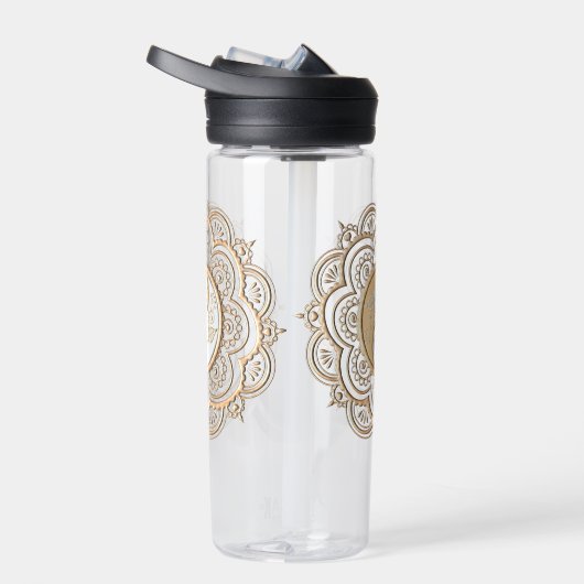 Gold & Silver Mandala water bottle Waterfles (Rechts)