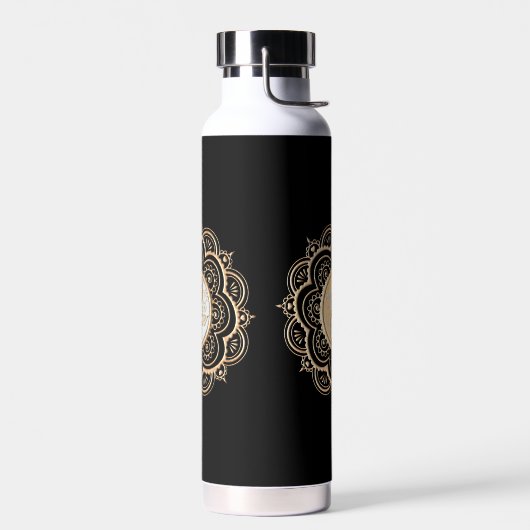 Gold & Silver Mandala water bottle Waterfles (Links)