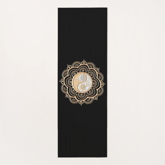 Gold & Silver Mandala Yogamat (Achterkant)