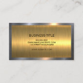 Gold Silver Metallic Shine | Industriële industrie Visitekaartje (Achterkant)