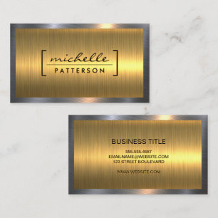 Gold Silver Metallic Shine   Industriële industrie Visitekaartje
